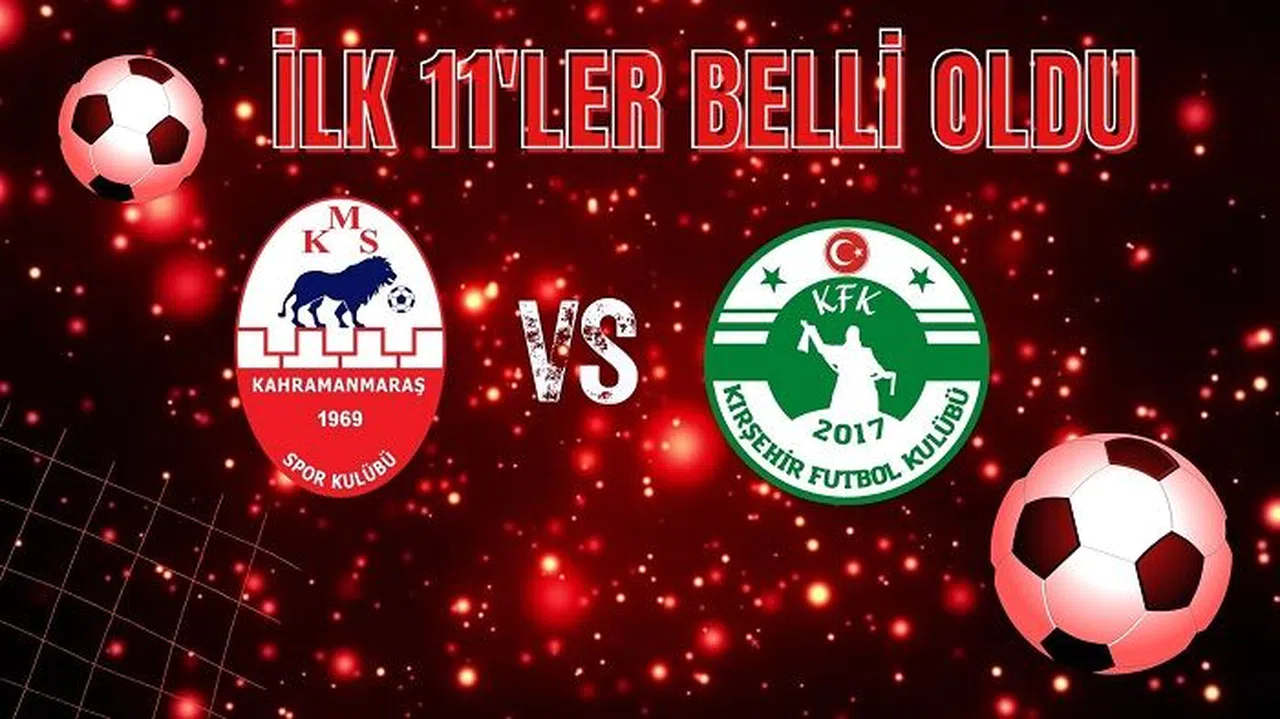 Kahramanmaraşspor – Kırşehir Futbol Spor Kulübü Maçı 11’leri Belli Oldu