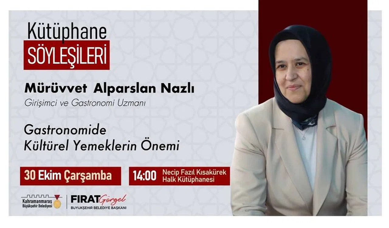 Kütüphane Söyleşileri’nde Bu Hafta “Gastronomide Kültürel Yemeklerin Önemi” Konuşulacak
