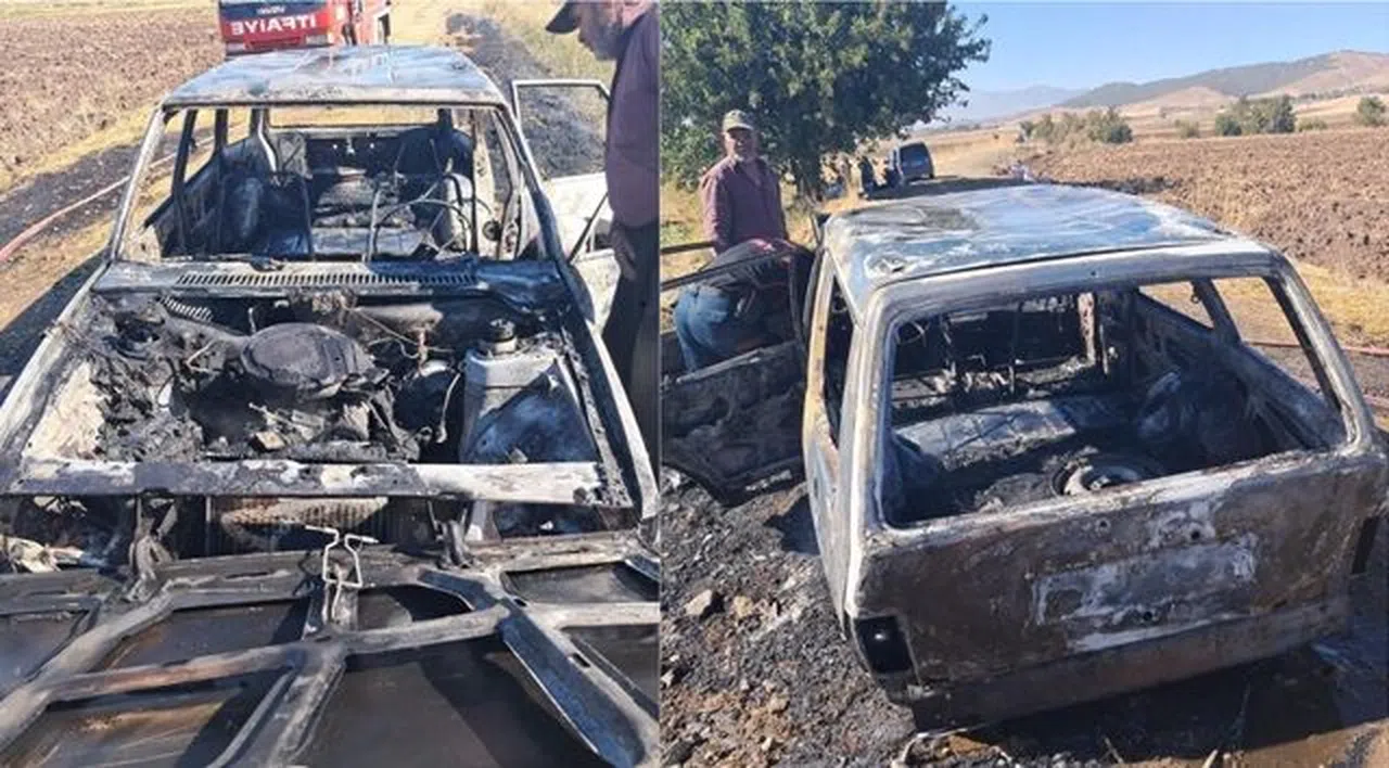 Kahramanmaraş’ta otomobil yangını