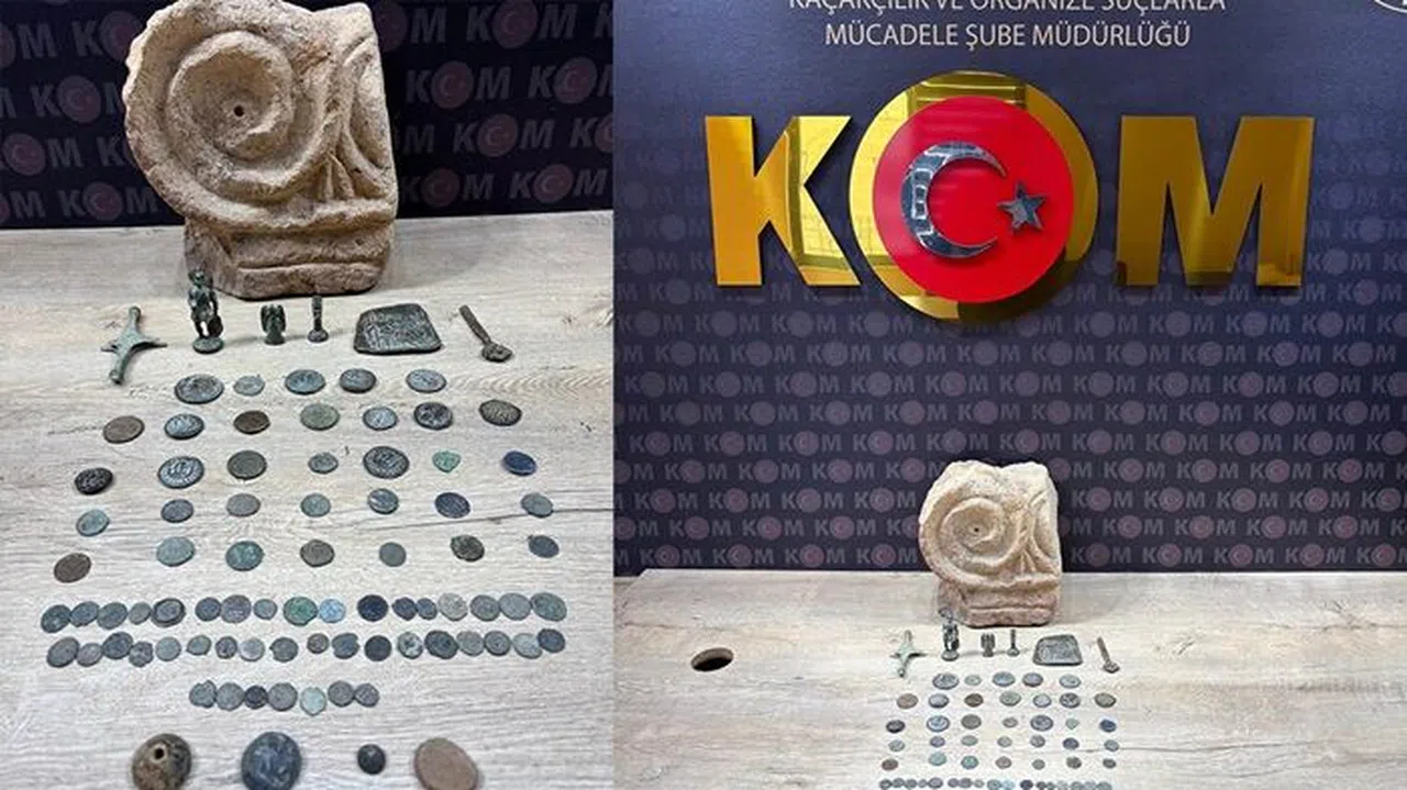 Kahramanmaraş’ta Tarihi Eser Kaçakçılığı Operasyonu