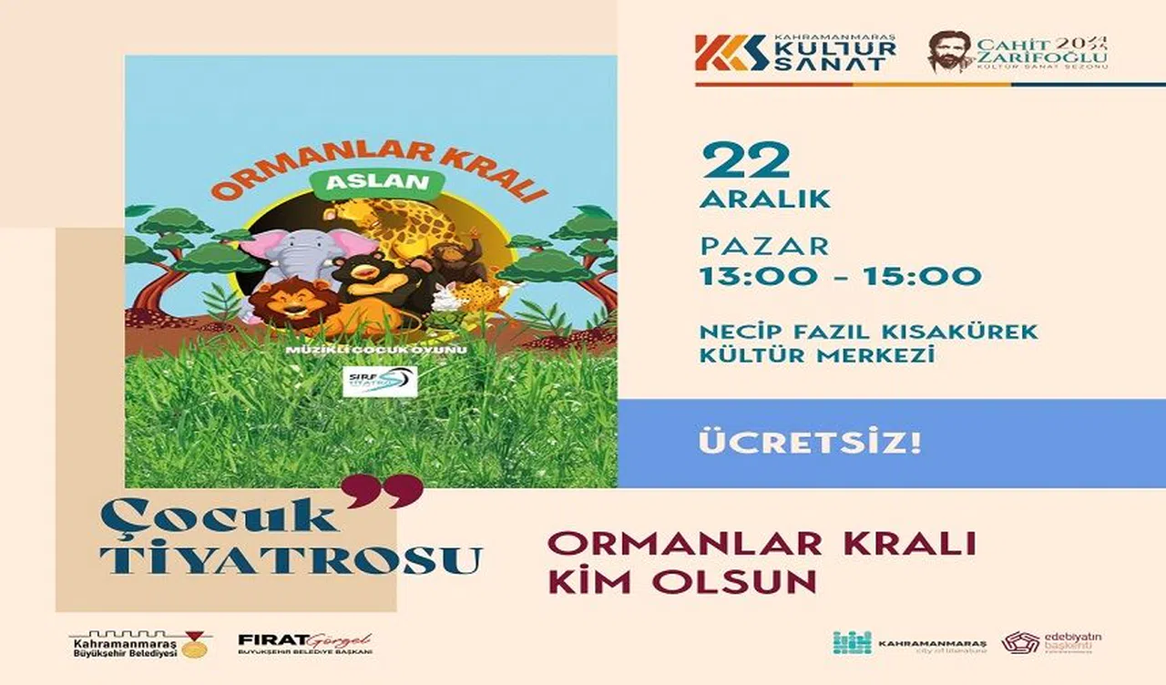 “Ormanlar Kralı Aslan” Minikleri Eğlendirmeye Geliyor