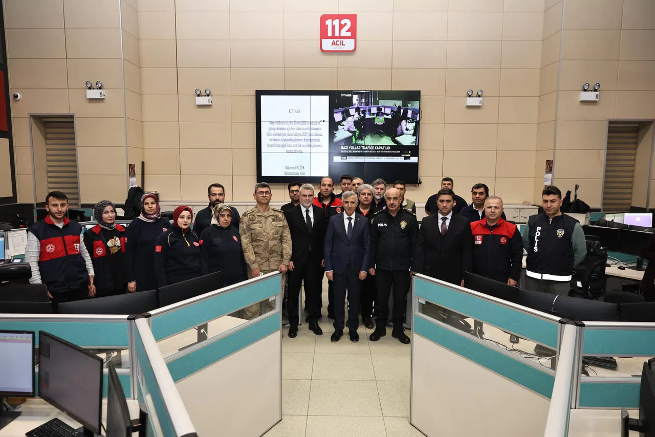 Kahramanmaraş Protokolü, 112 Acil Çağrı Merkezine Ziyaret Gerçekleştirdi