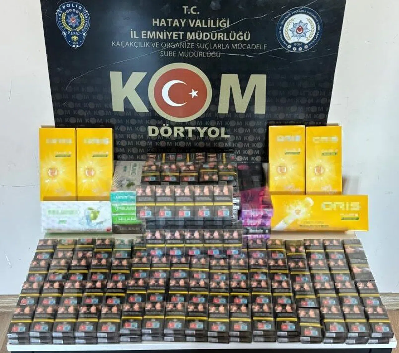 440 Paket Gümrük Kaçağı Sigara Ele Geçirildi