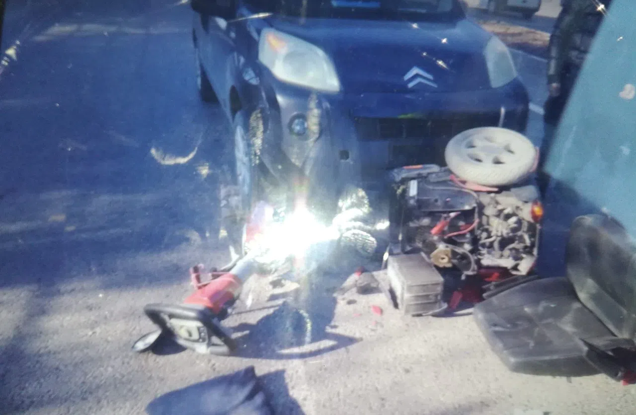 Kahramanmaraş - Gölbaşı yolunda trafik kazasında engelli aracı sürücüsü yaralandı
