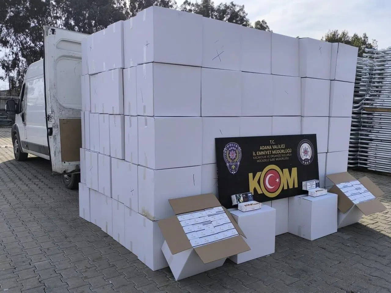 1 Milyon 800 Bin Gümrük Kaçağı Makaron Ele Geçirildi