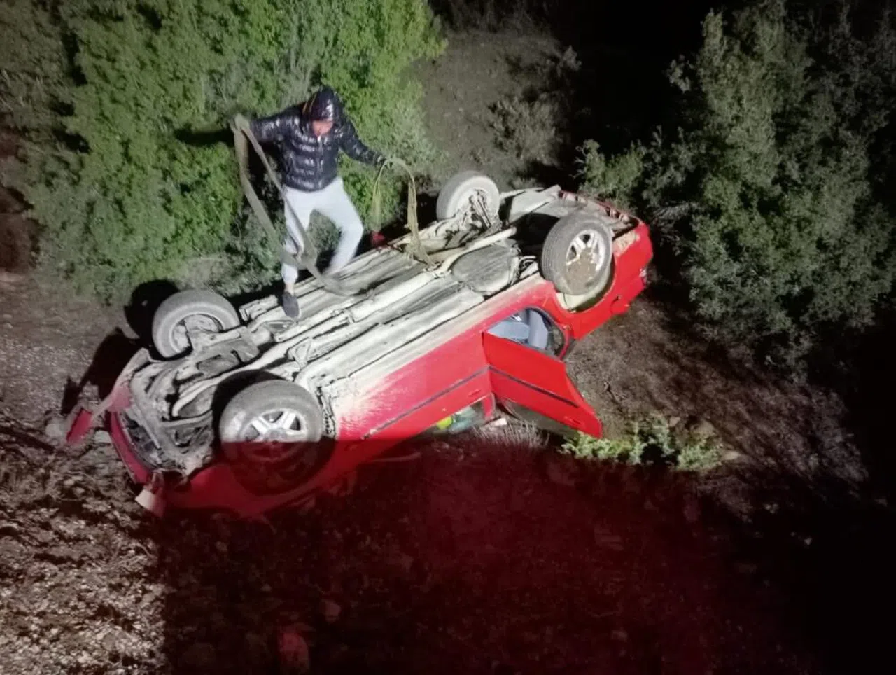 Alkollü Sürücünün Kullandığı Otomobil Takla Attı: 4 Yaralı