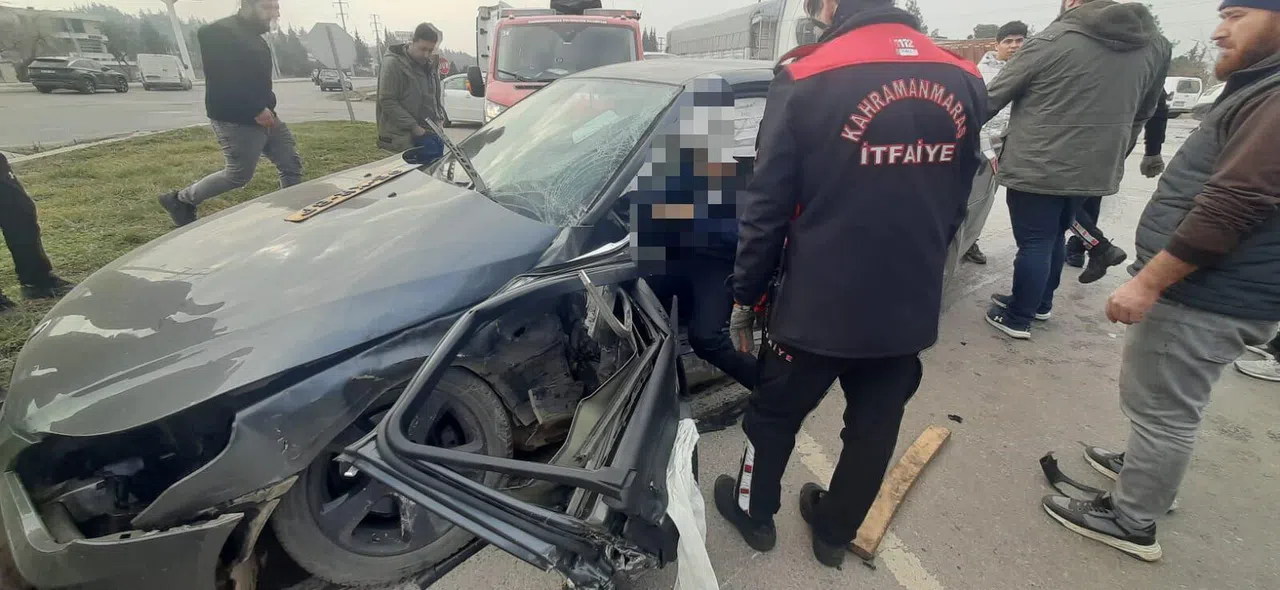 Kahramanmaraş'ta trafik kazası: 2 yaralı