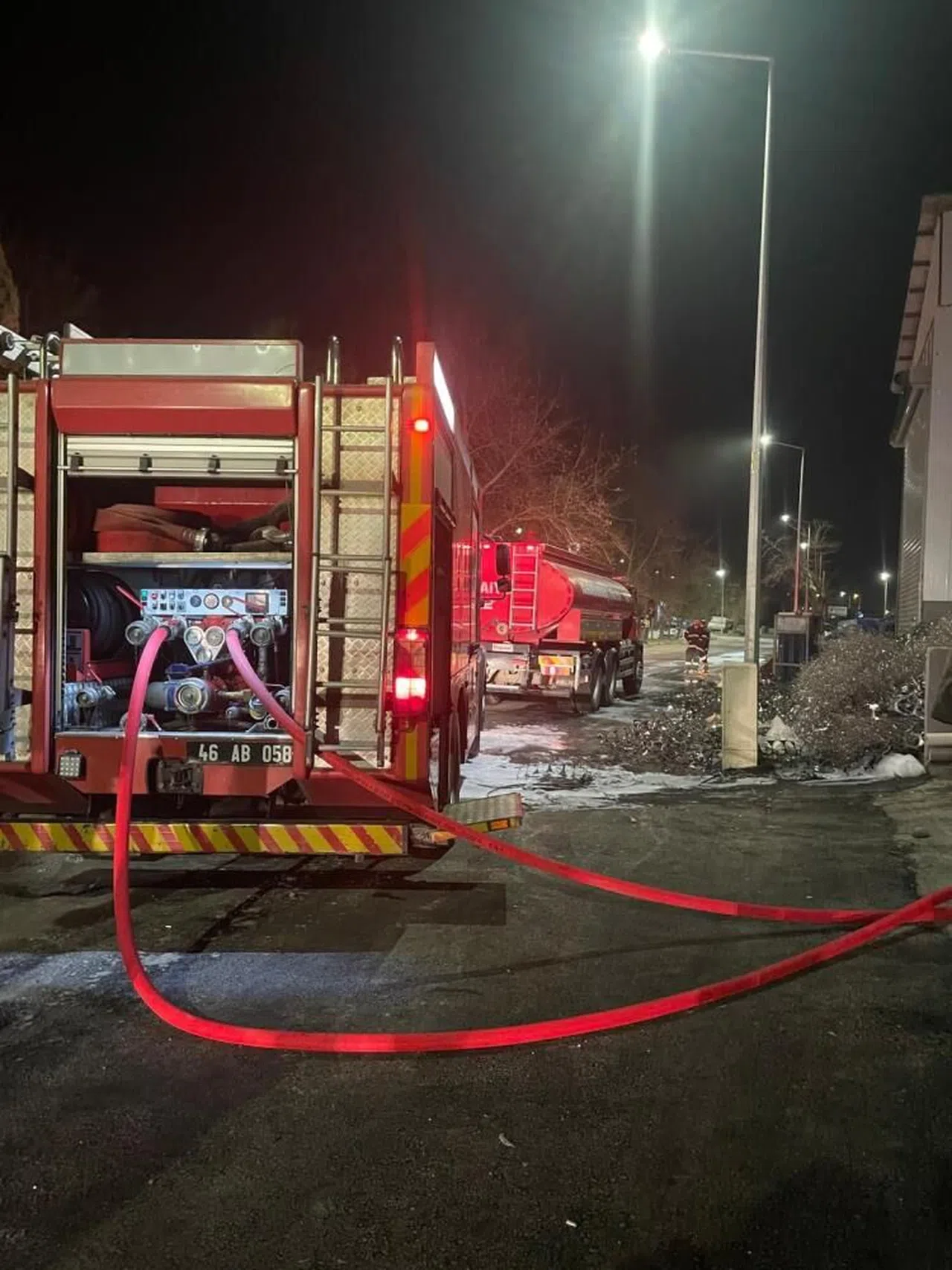 Kahramanmaraş'ta iş yeri yangını