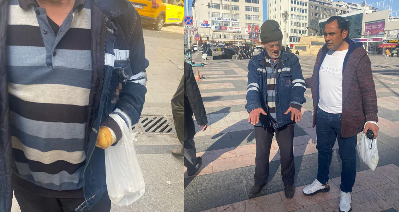 Engelli Rolü Oynayan Dilenci Yakayı Ele Verdi