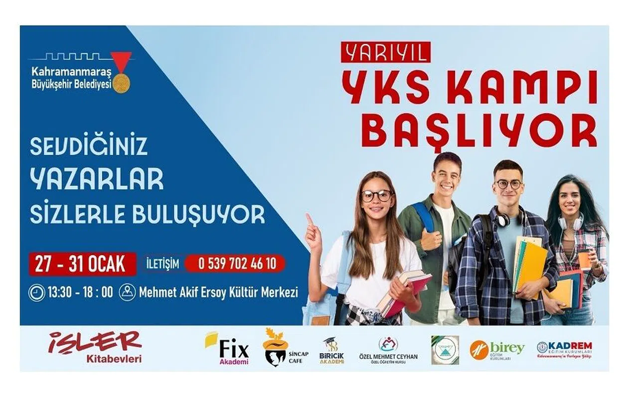 Kahramanmaraş’ta YKS Kampı Başlıyor