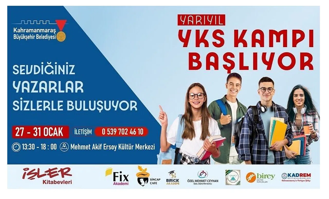Kahramanmaraş’ta YKS Kampı Başlıyor