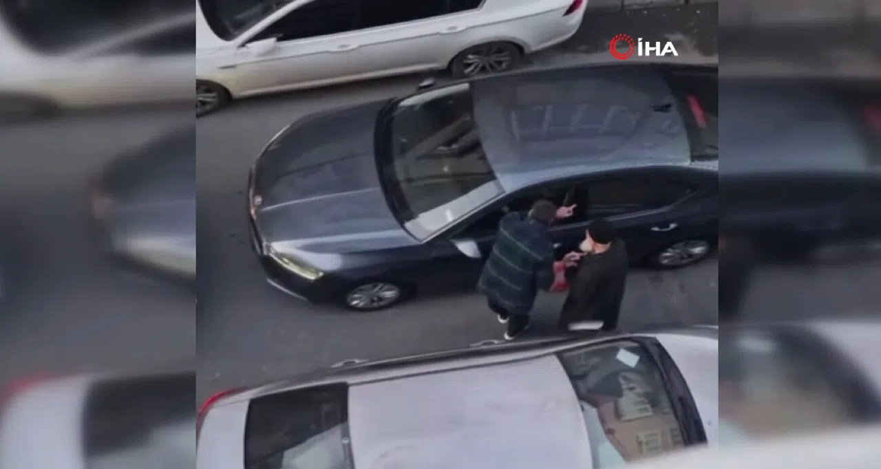 ‘Polisim’ diyerek tehditle yol istedi