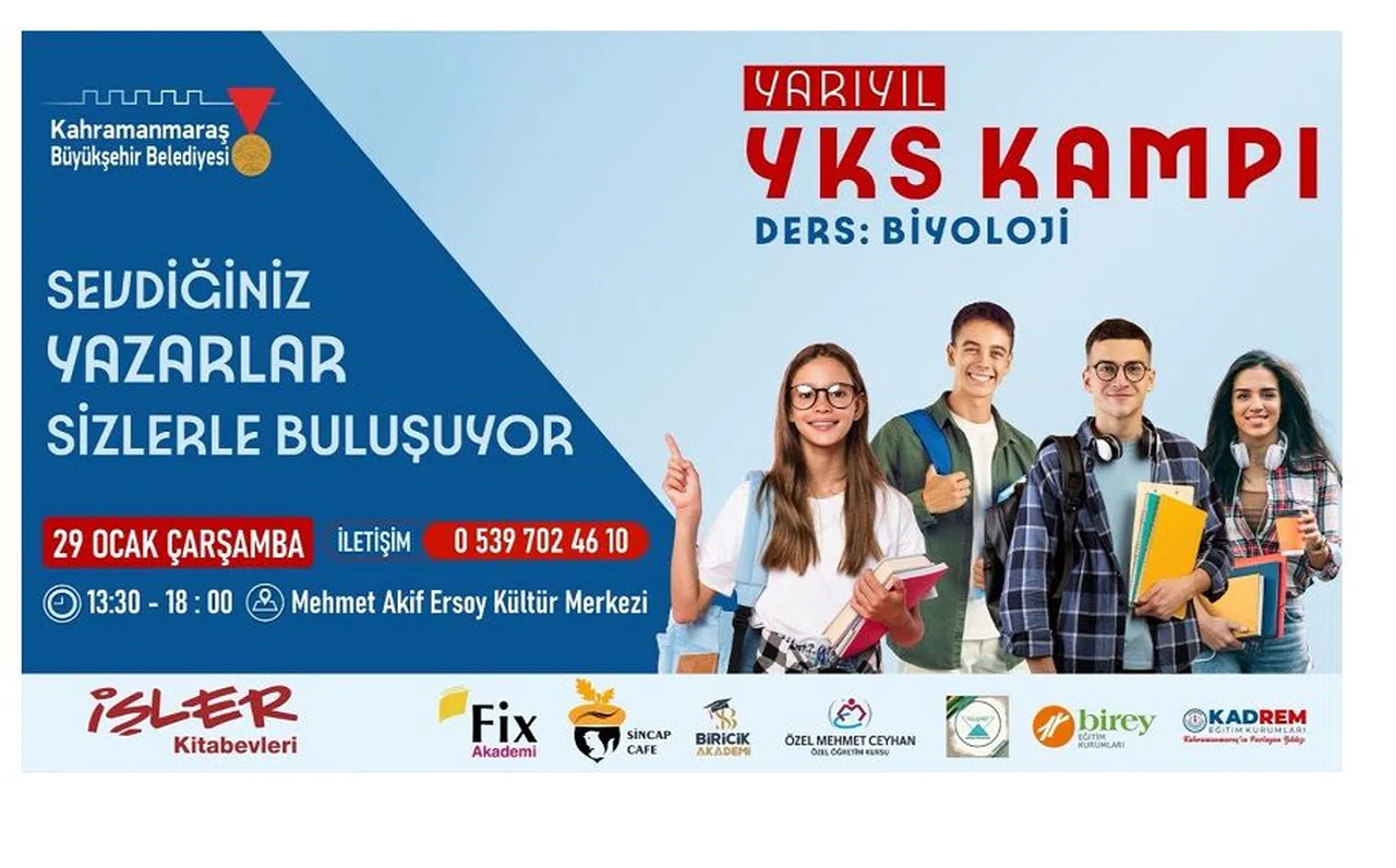 Kahramanmaraş'ta YKS'ye Biyoloji Desteği