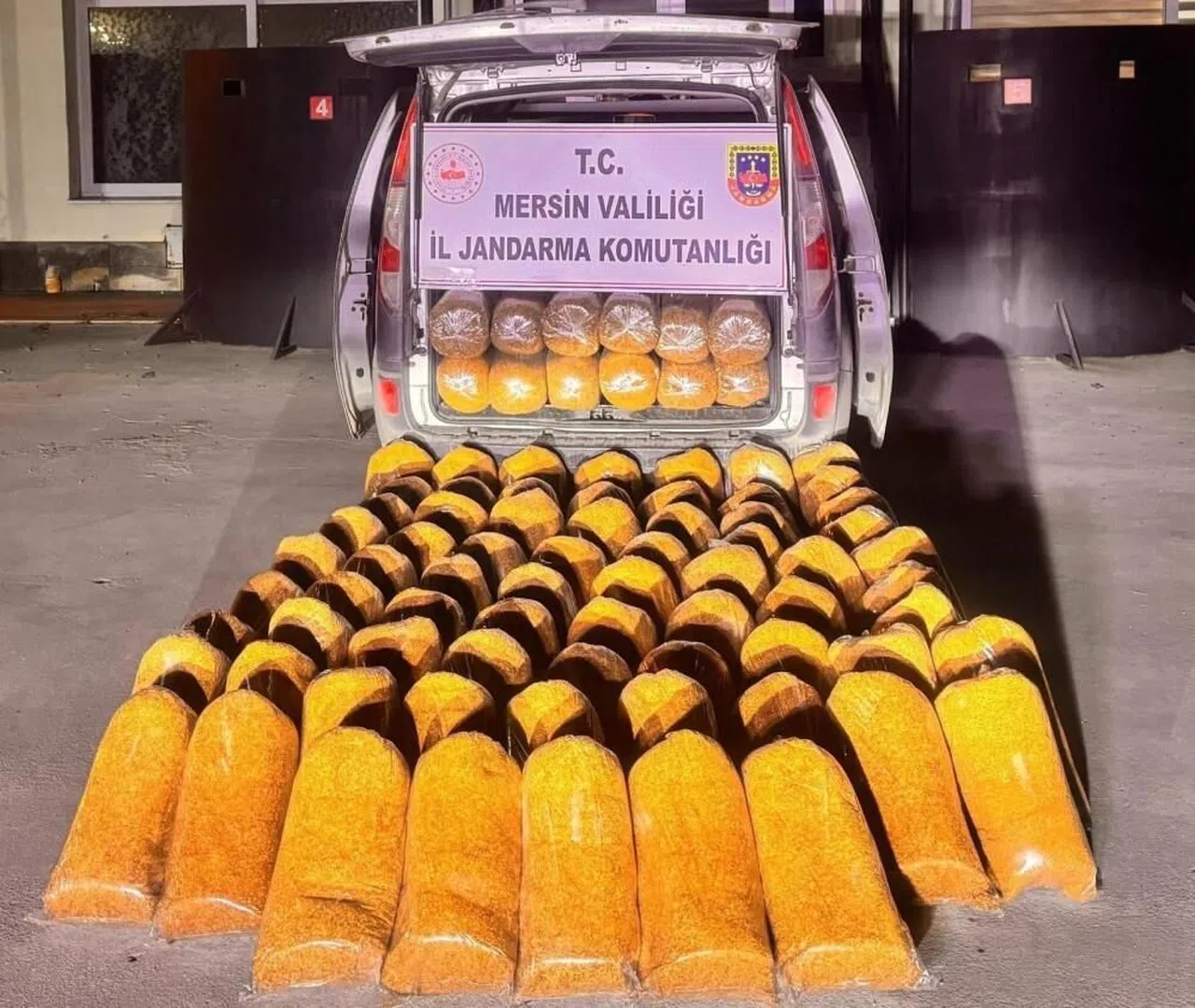 580 kilo kaçak tütün ele geçirildi