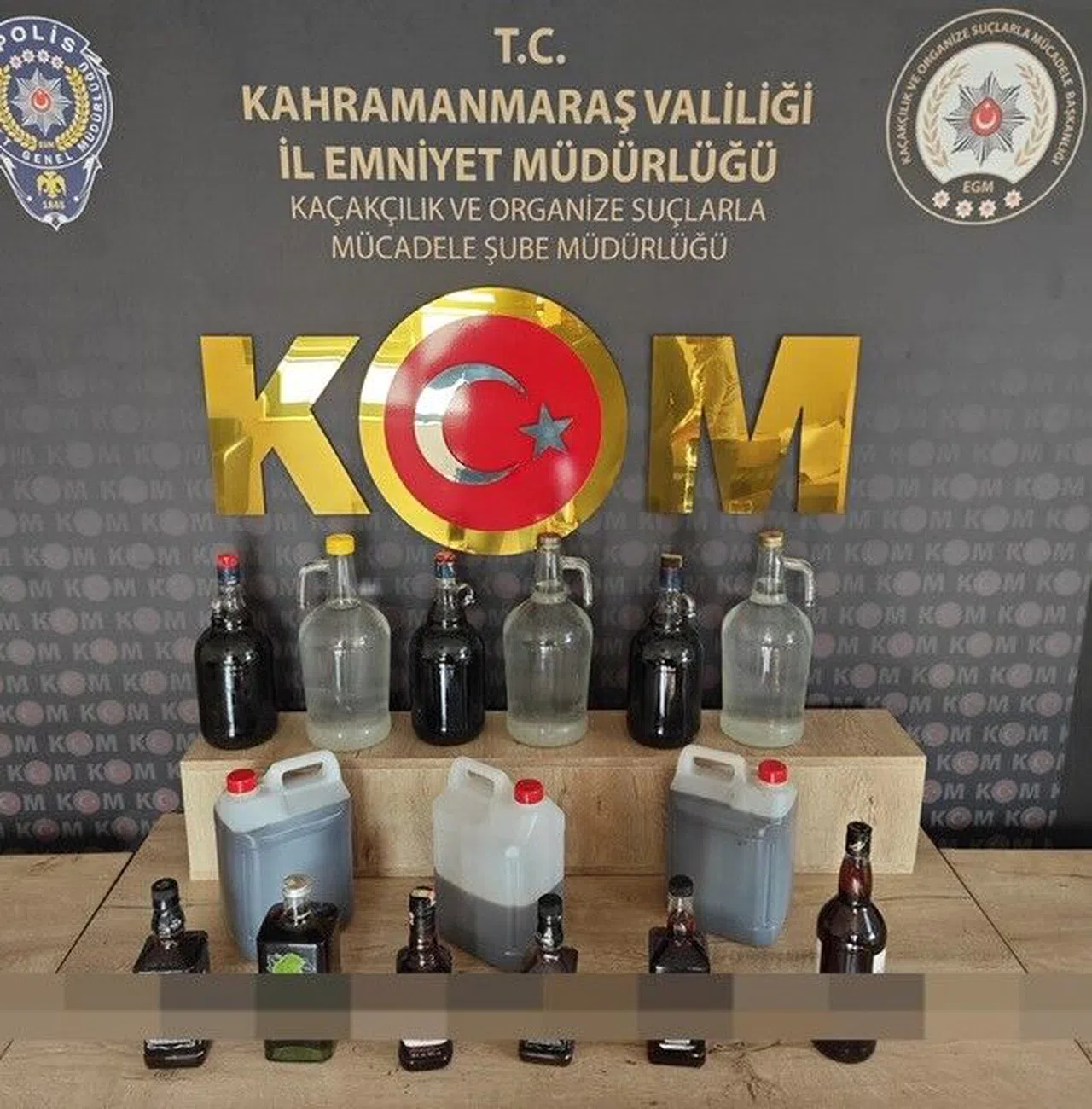 Kahramanmaraş'ta sahte içki operasyonu