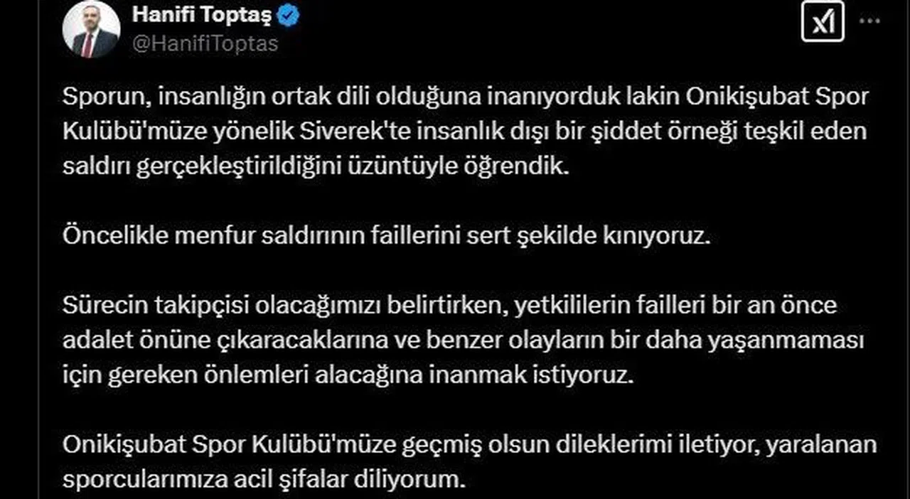 “Menfur saldırının faillerini sert şekilde kınıyoruz”