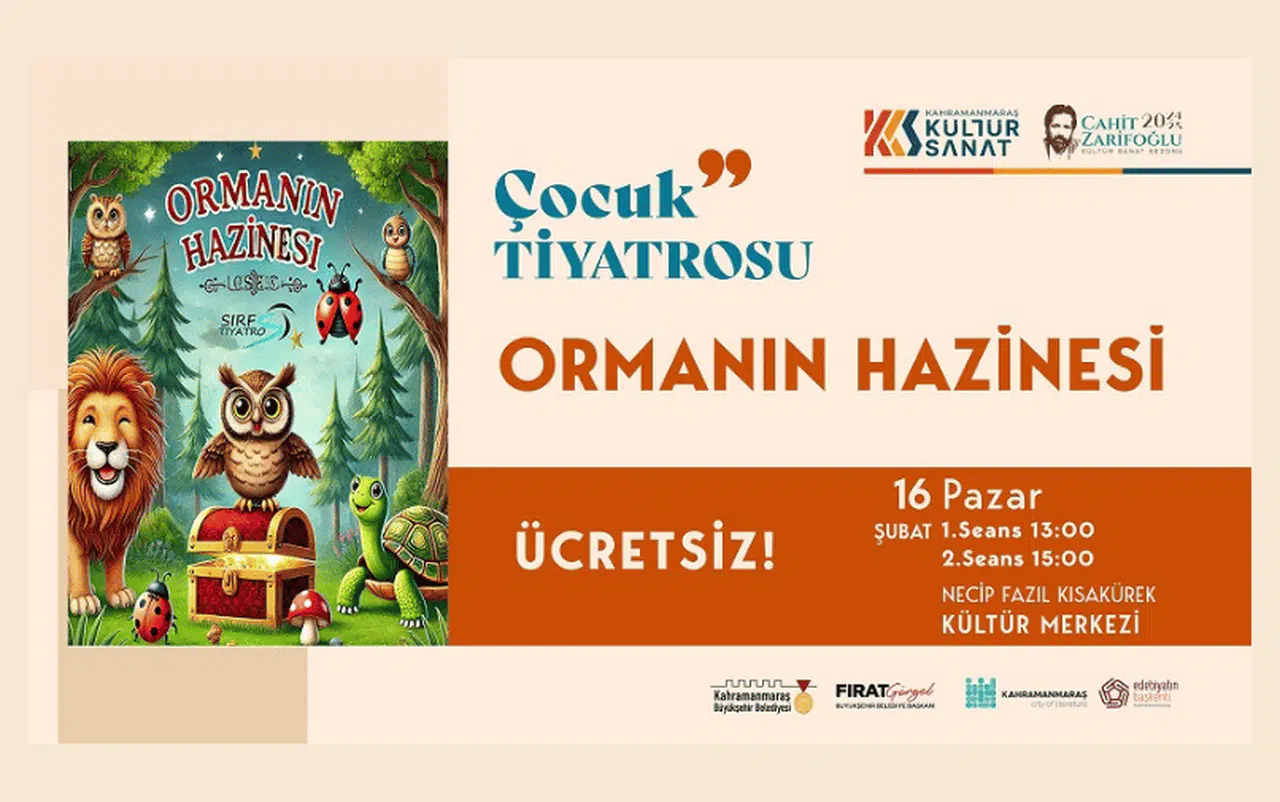 Kahramanmaraş'ta Çocuklar İçin "Ormanın Hazinesi" Tiyatrosu