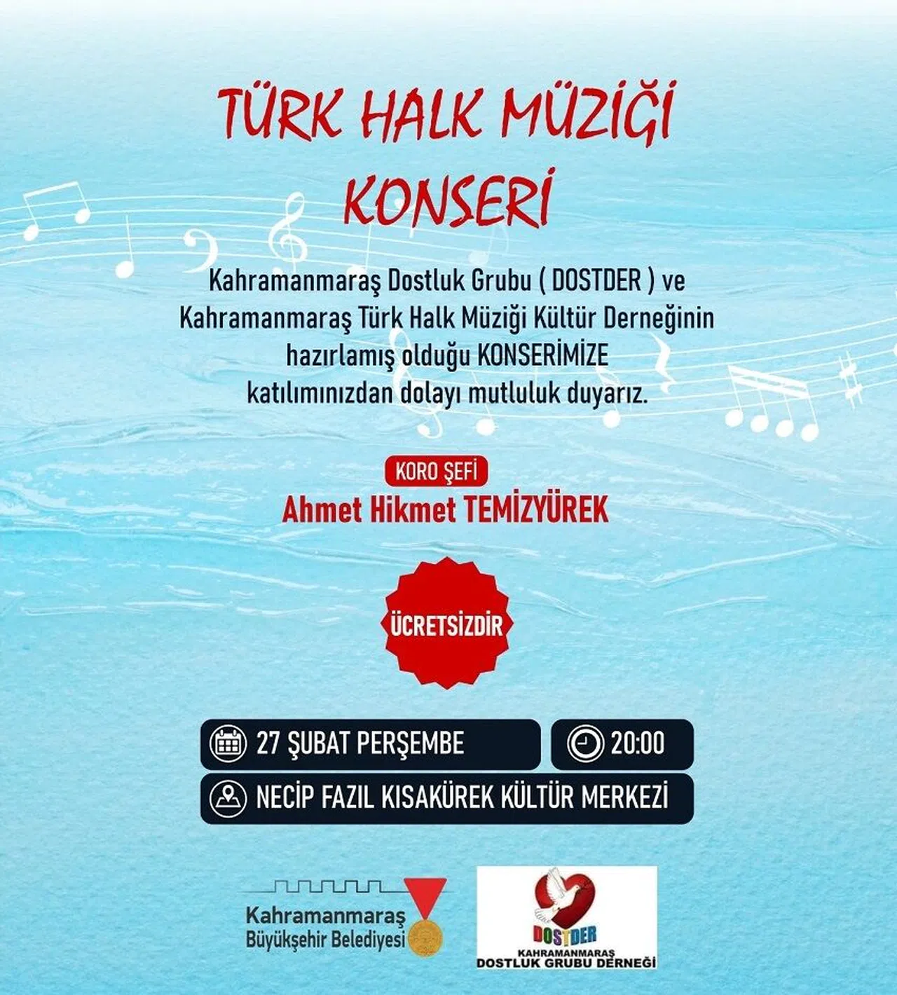Kahramanmaraş’ta Türk Halk Müziği Rüzgarı