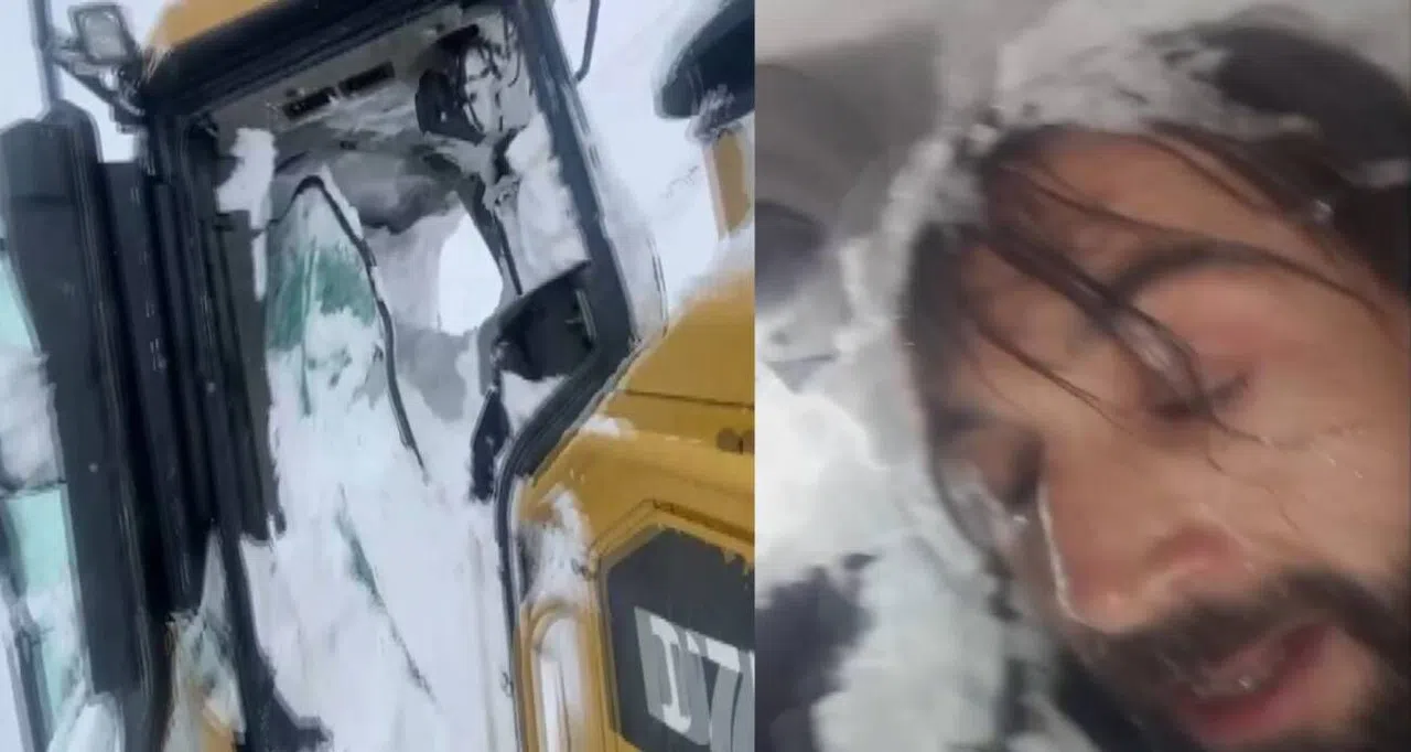 Ulaşıma kapanan yolu açmaya çalışırken çığ altında kaldı