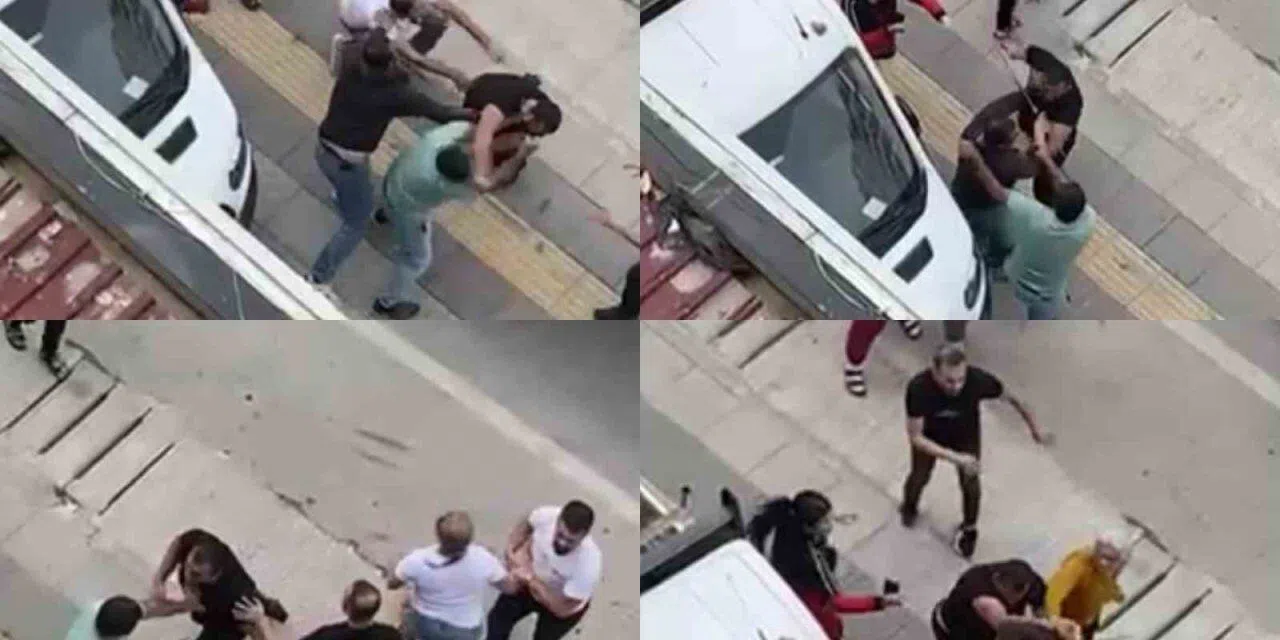 Trafikte tartışma yumruklu kavgaya dönüştü