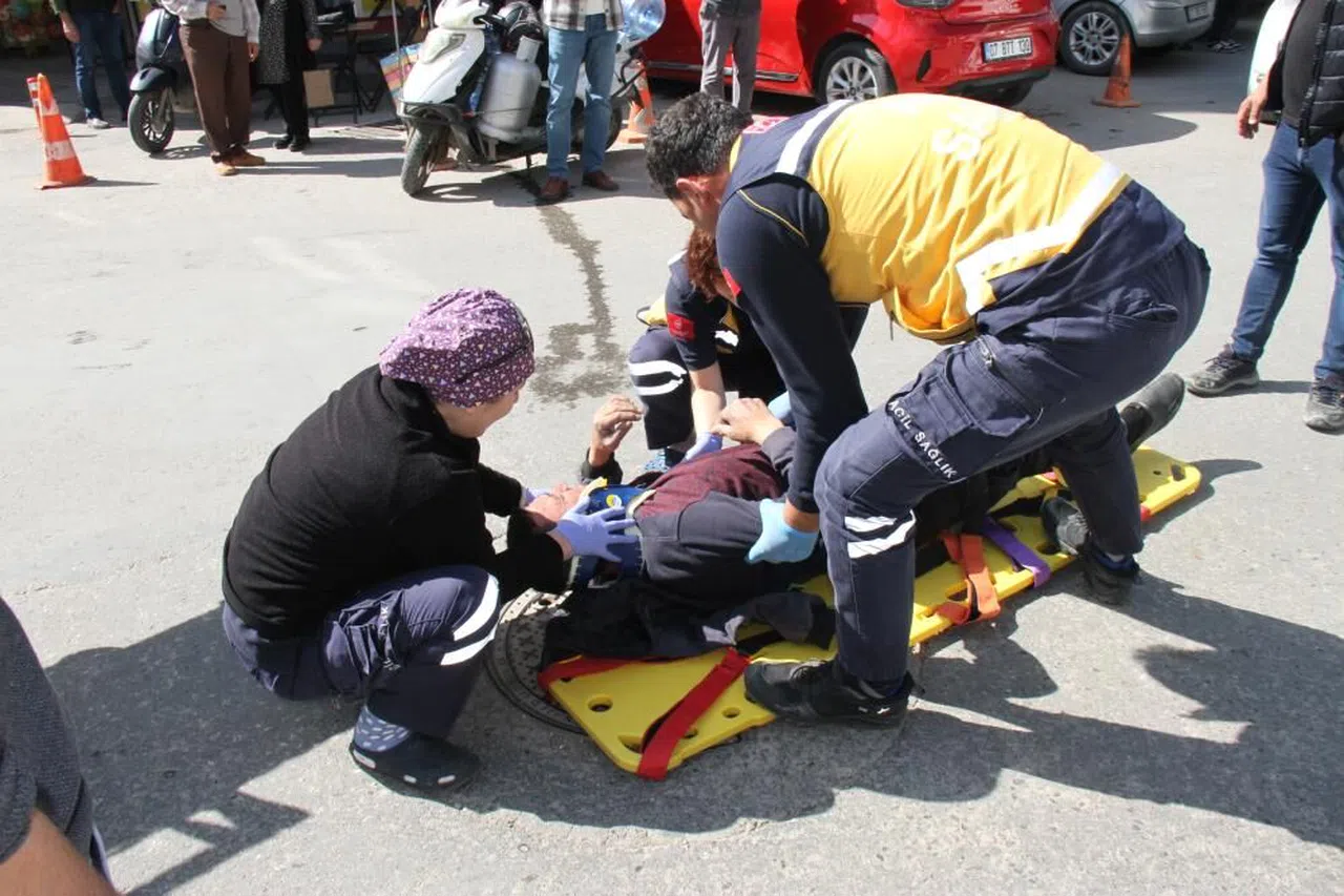 Motokuryeler Çarpıştı: 1 Yaralı
