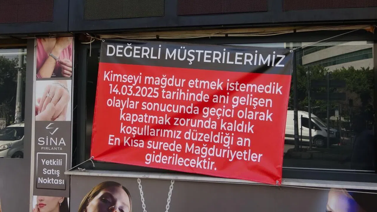 120 milyon lira vurgun yaptığı iddia edilen kuyumcu afişle mesaj verdi