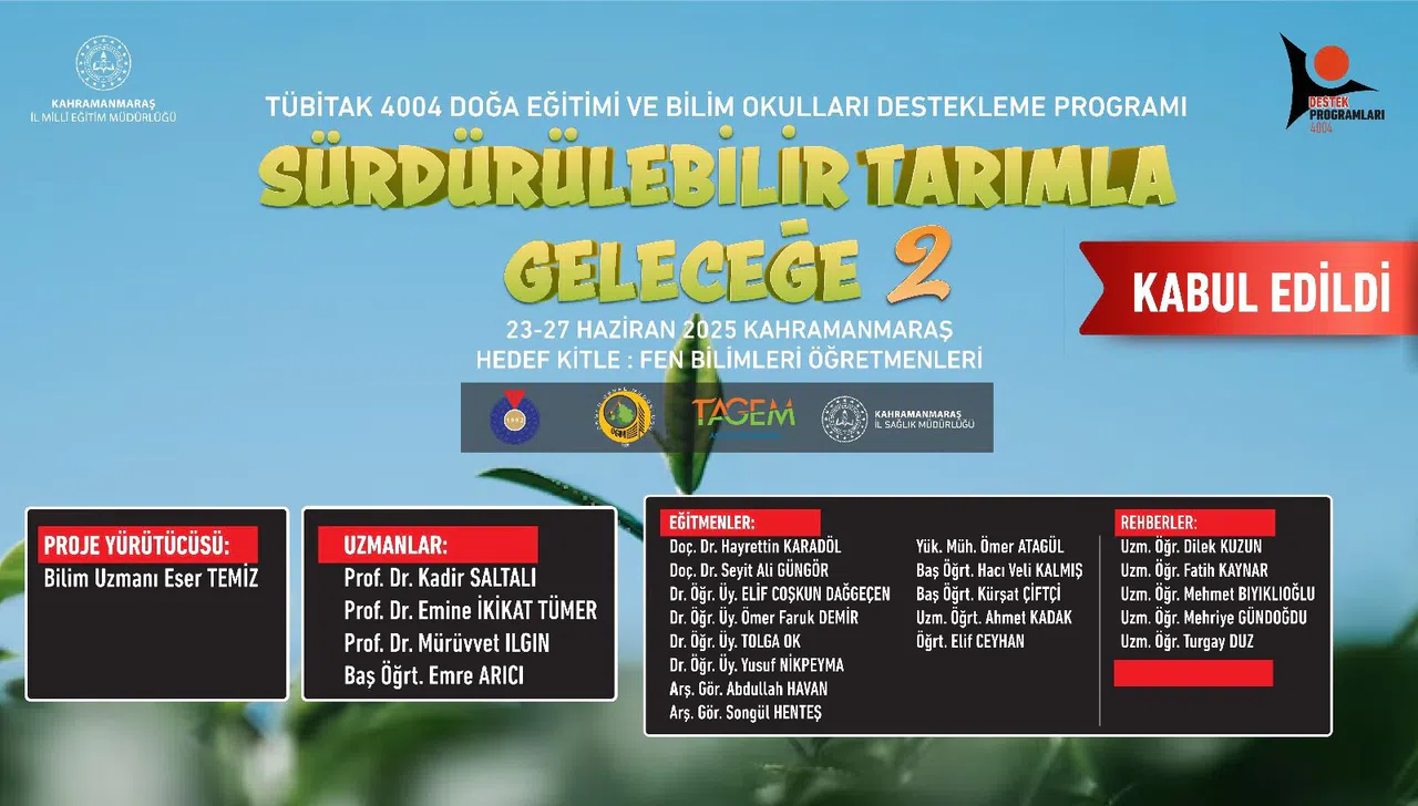 TÜBİTAK’tan Kahramanmaraş’a Destek