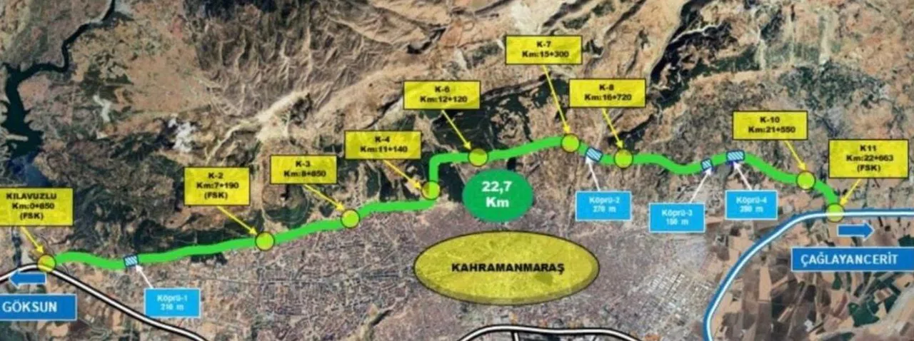 Kahramanmaraş Kuzey Çevre Yolu 2025 Yatırım Programına Alındı