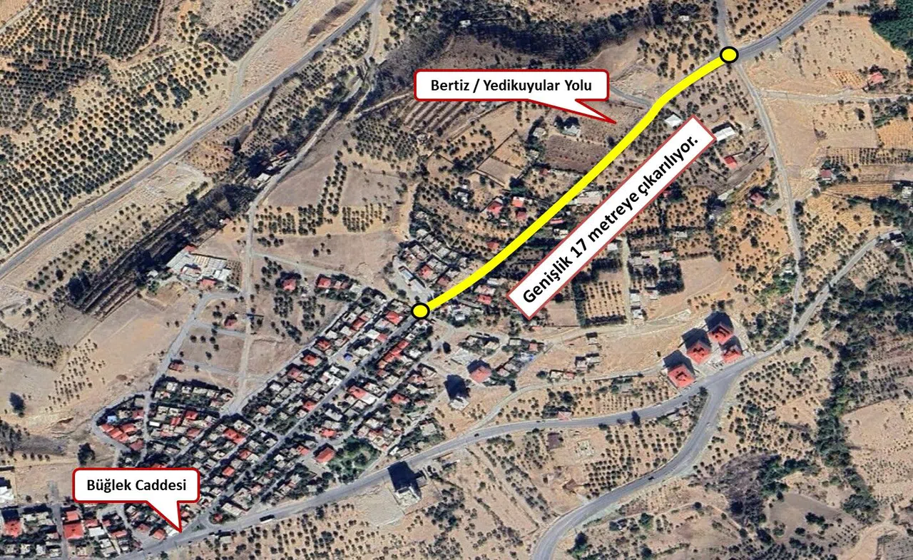 Kahramanmaraş’ta 17 Metreye Çıkan Yol Projesi