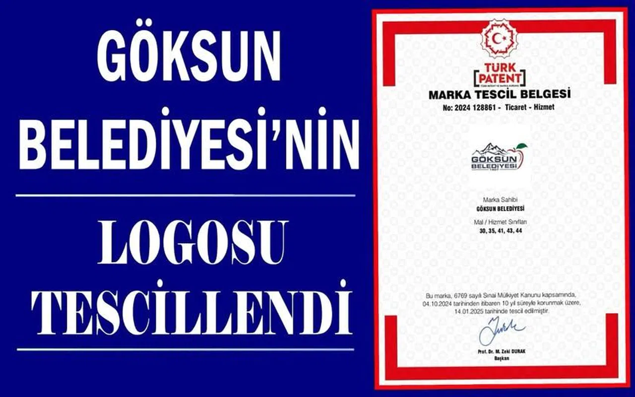 Göksun Belediyesi’nin Kurumsal Logosu Tescillendi