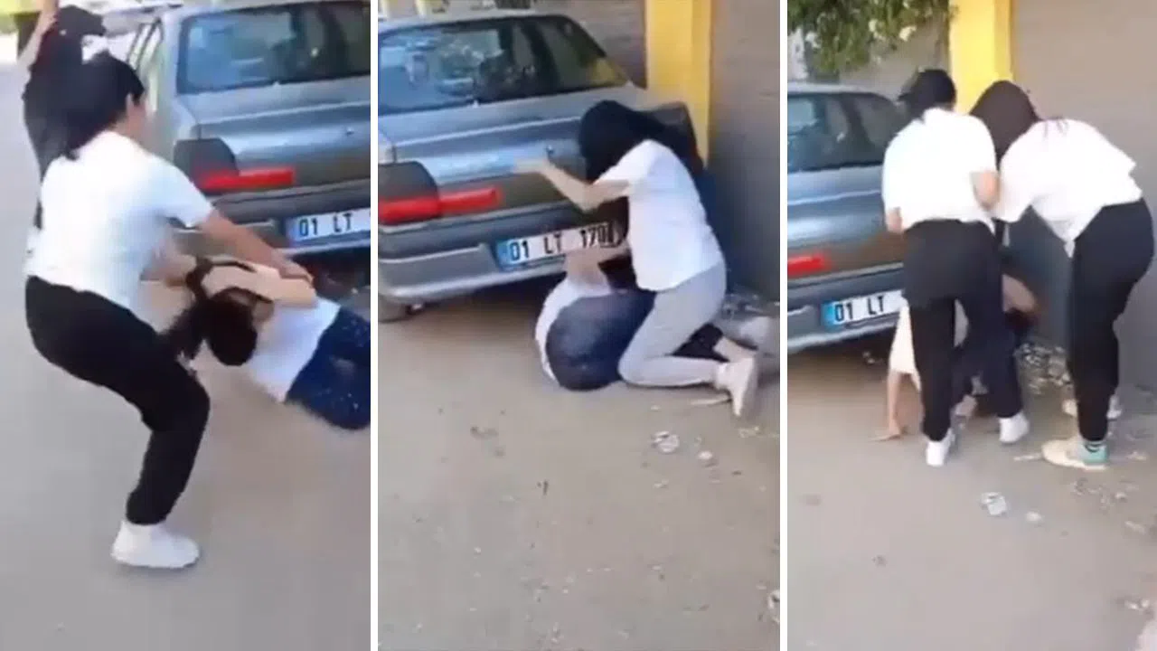 3 Kız, Küfür İddiasıyla Bir Kızı Darp Etti