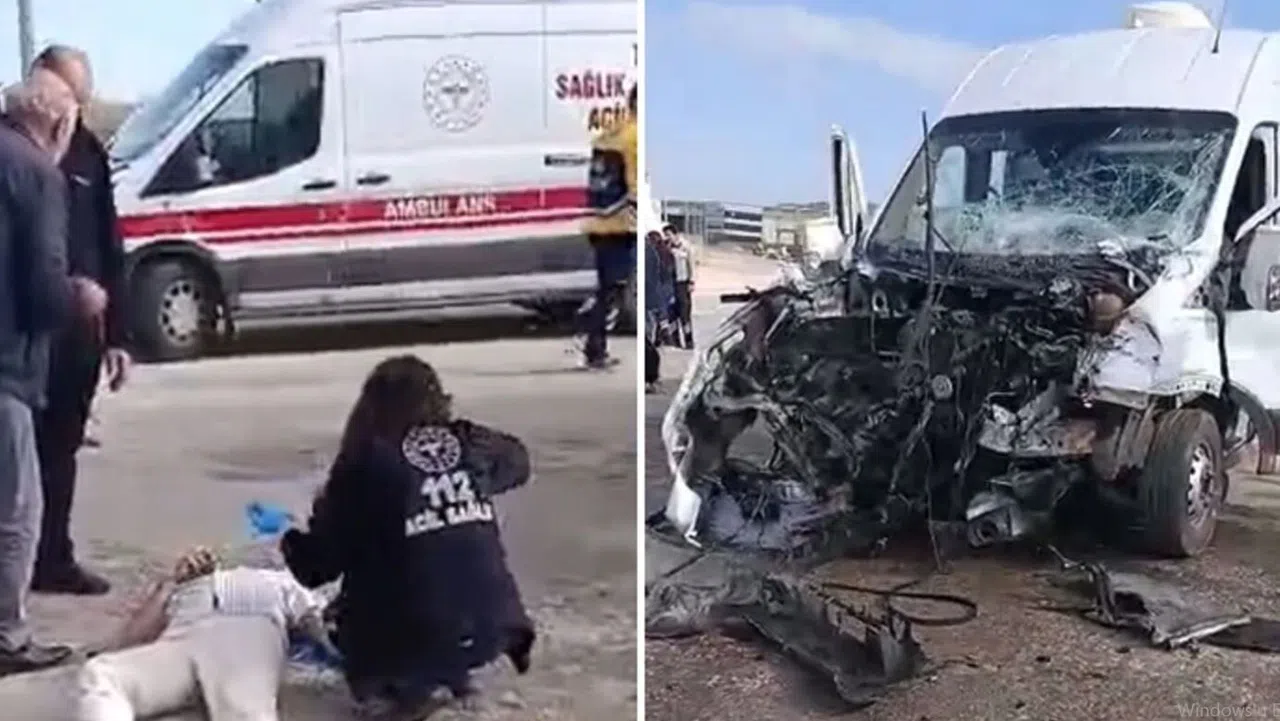 İşçi servisi ile tır çarpıştı: 9 yaralı