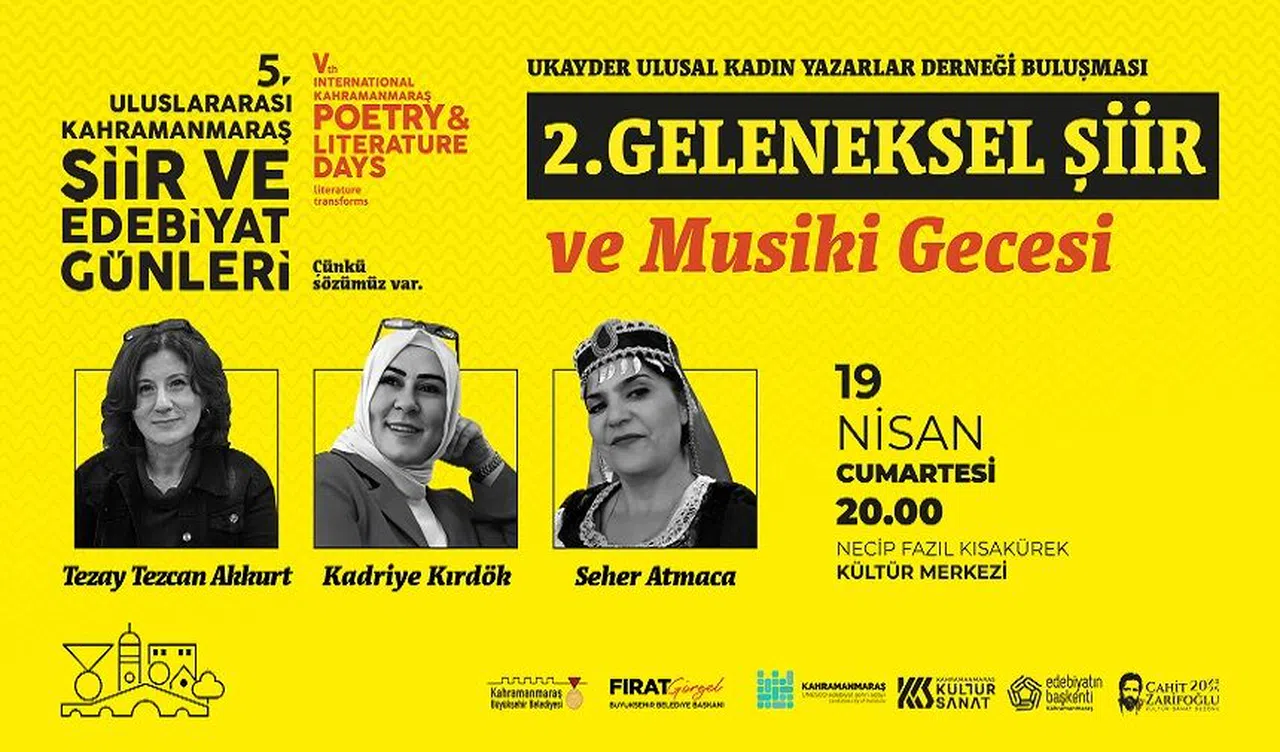 5. Uluslararası Şiir ve Edebiyat Günleri, 19 Nisan’da Başlıyor