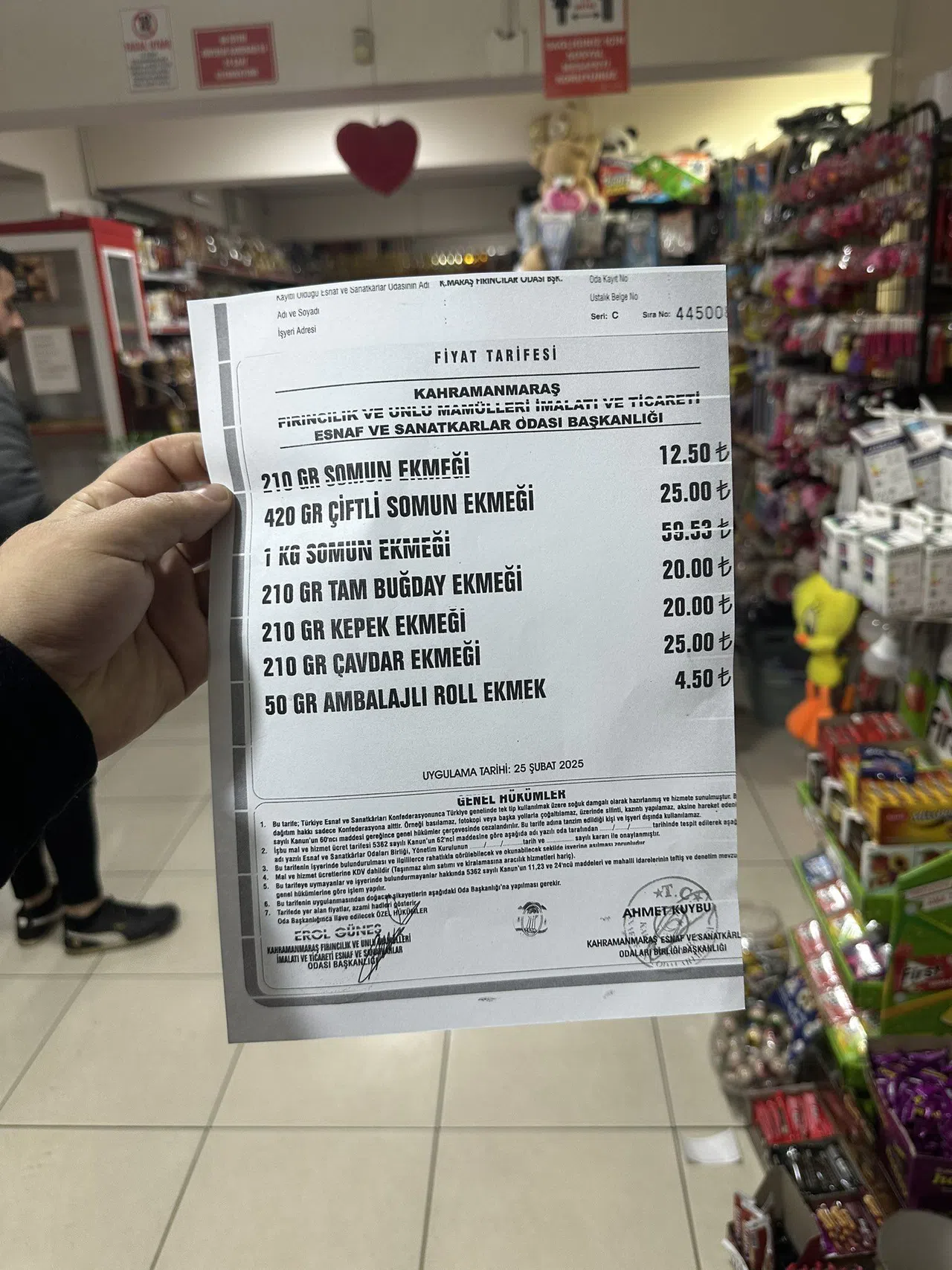 Kahramanmaraş’ta Ekmek Zammı Yeniden Yürürlükte