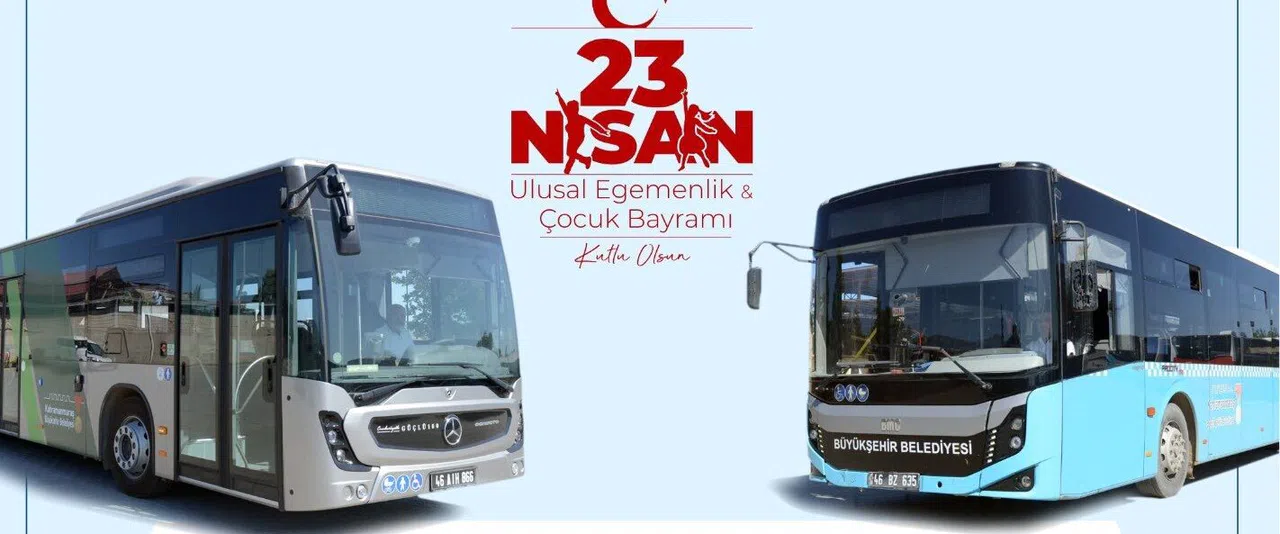 Büyükşehir Belediyesi’nden 23 Nisan’da Ücretsiz Ulaşım Hizmeti