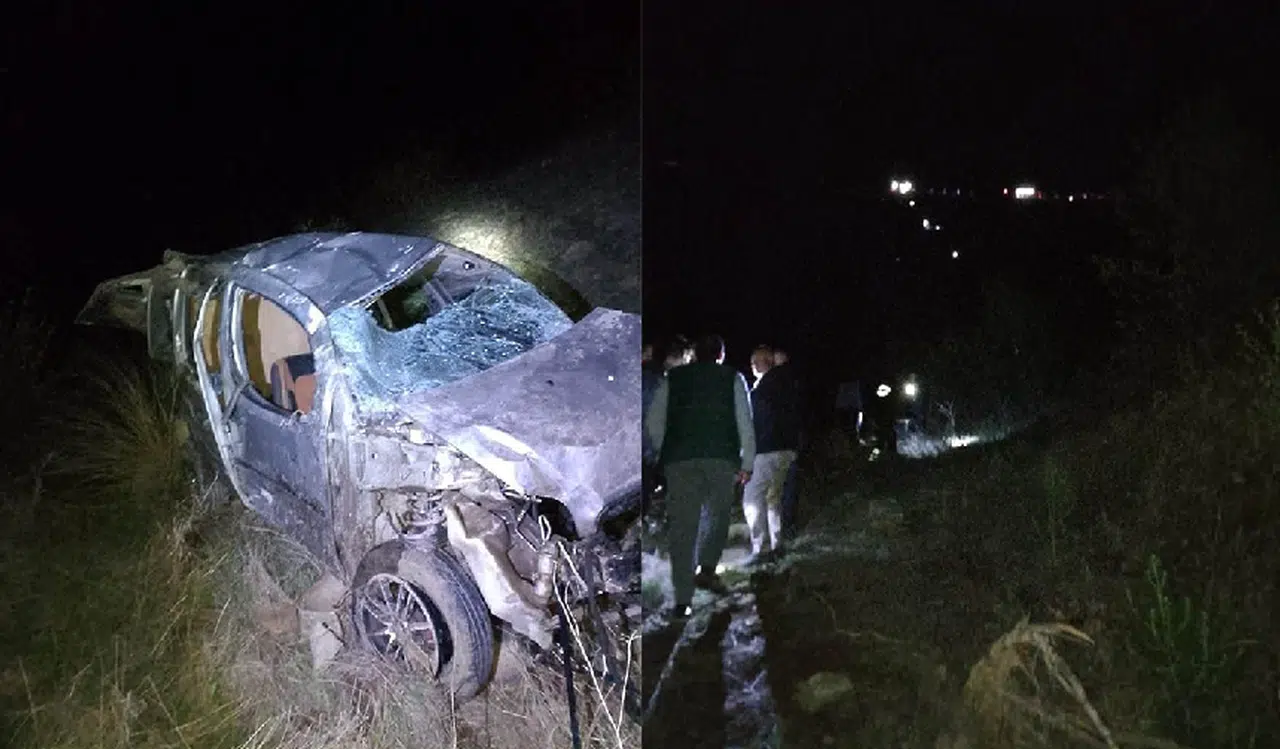 Otomobil Uçuruma Yuvarlandı: 1 Ölü 3 Yaralı