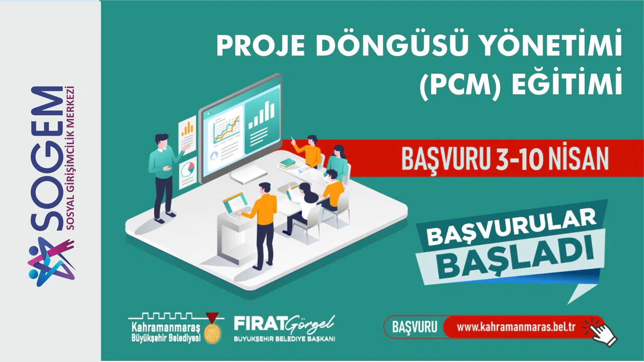Kahramanmaraş’ta Ücretsiz Proje Döngüsü Yönetimi Eğitimi