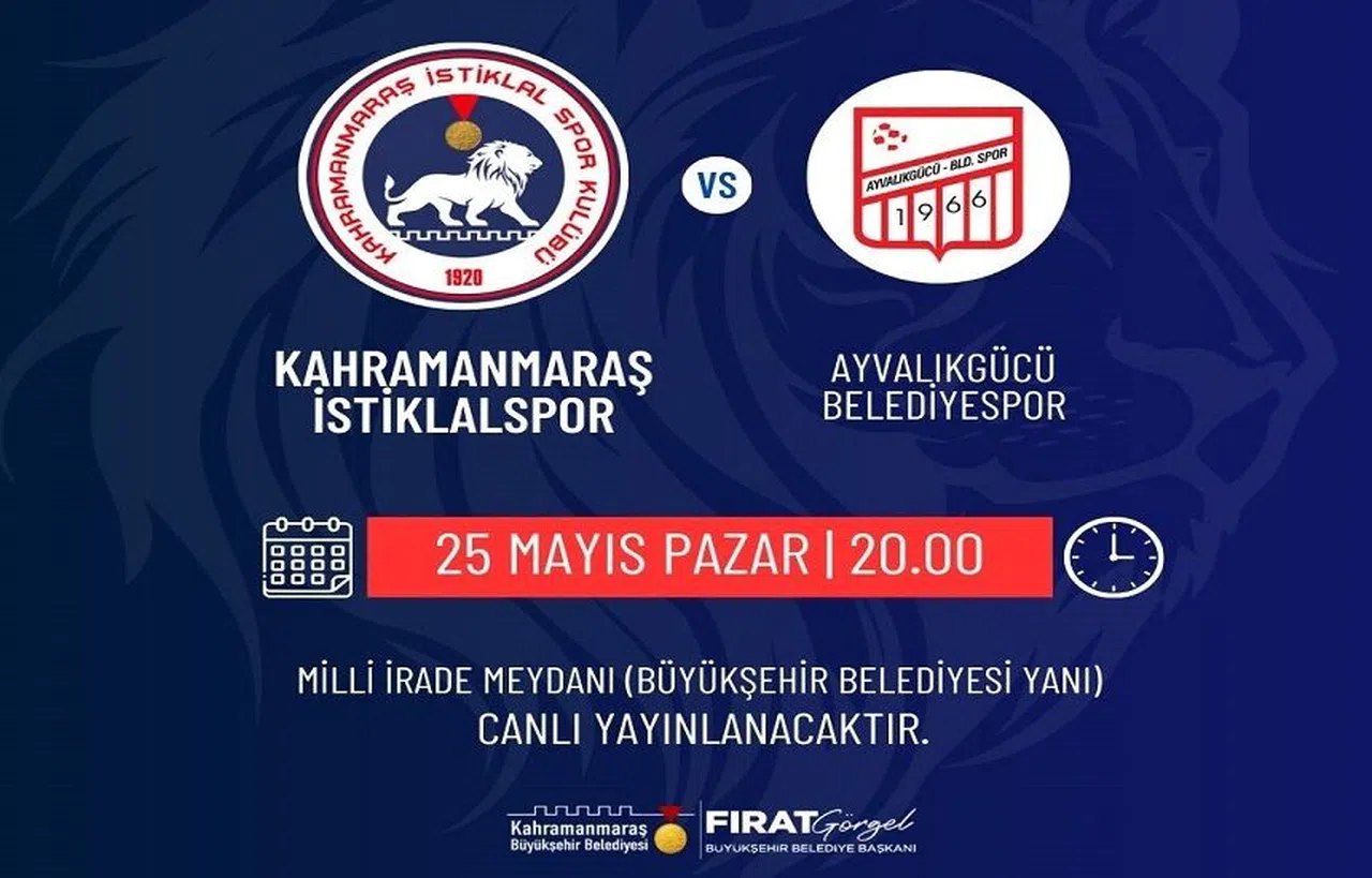 Kahramanmaraş İstiklalspor’a 2. Lig Yolunda Dev Destek! Final Ekranı Meydanda
