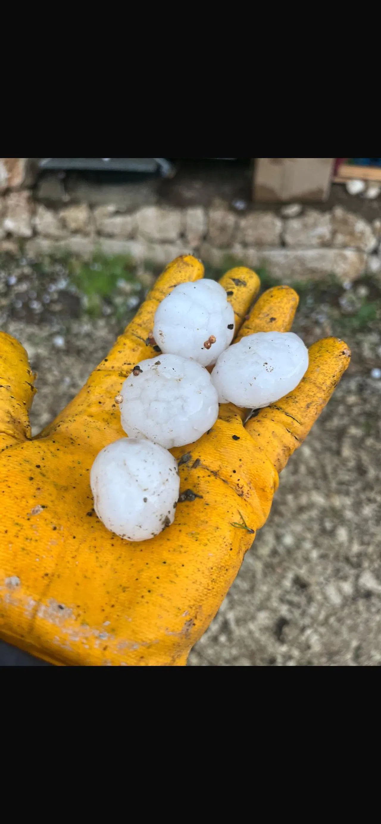 Kahramanmaraş’ta Ceviz Büyüklüğünde Dolu!