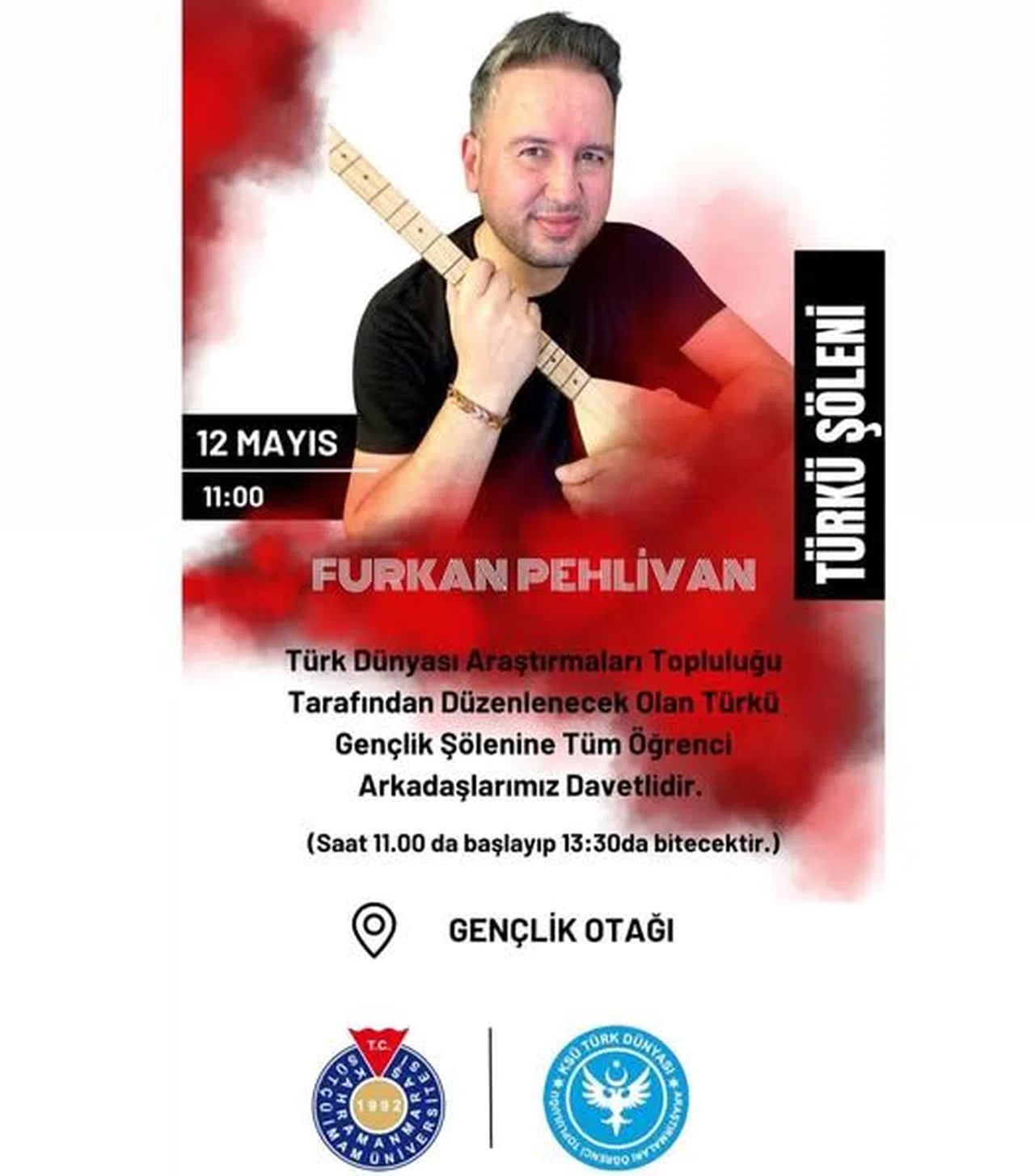 KSÜ’de Türkü Gençlik Şöleni Düzenlenecek