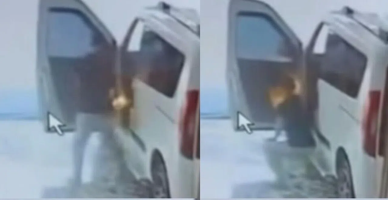 Powerbank alev aldı, çalışan aracı yanmaktan kurtardı