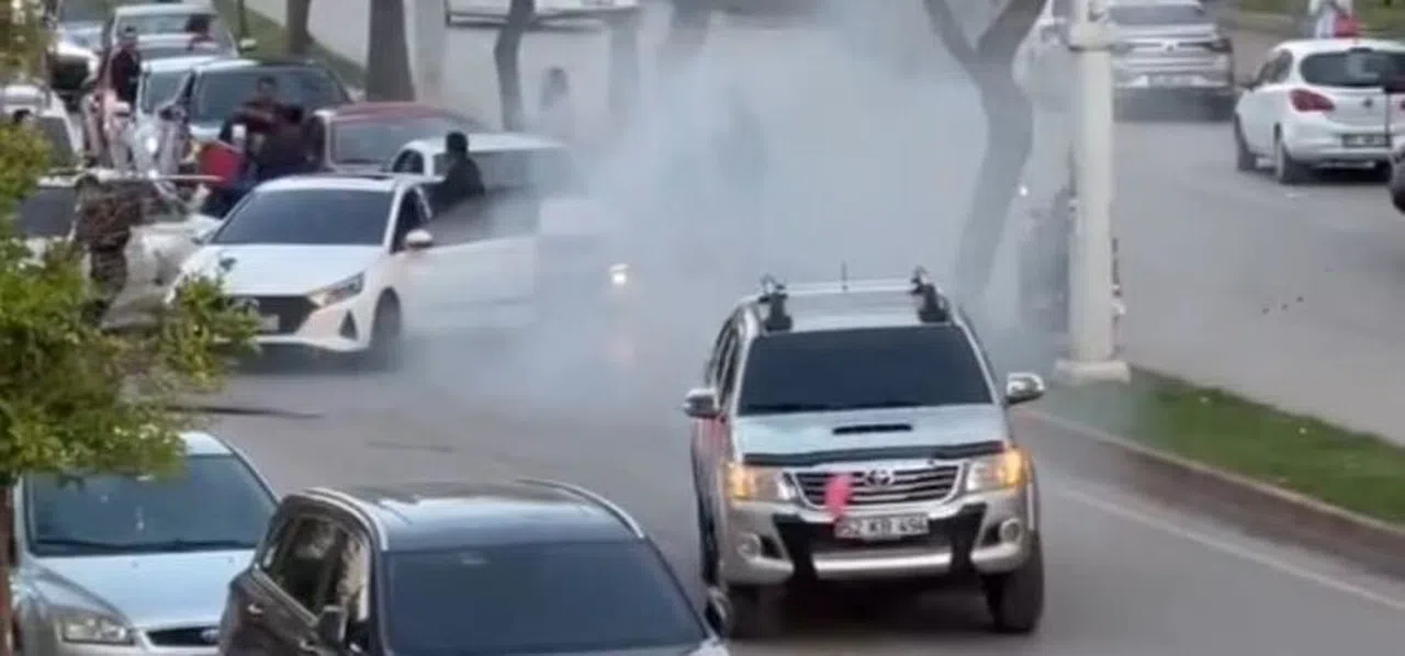 Düğün Konvoyunda Drift Yapan Sürücülere Ceza Yağdı