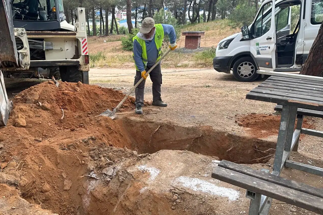 Kuştepe Mesire Alanı’nda bakım çalışması