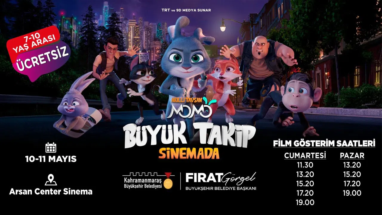 Momo Kahramanmaraş’ta Sahne Alıyor: Sinema Salonları Miniklerle Dolacak!