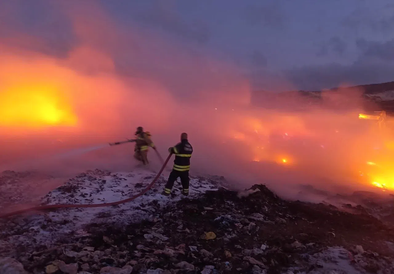 Çöp Toplama Merkezi Alevlere Teslim Oldu