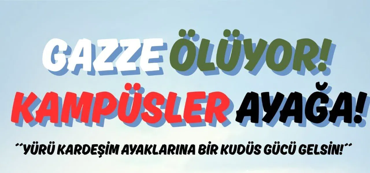 KSÜ Büyük Gazze Yürüyüşü
