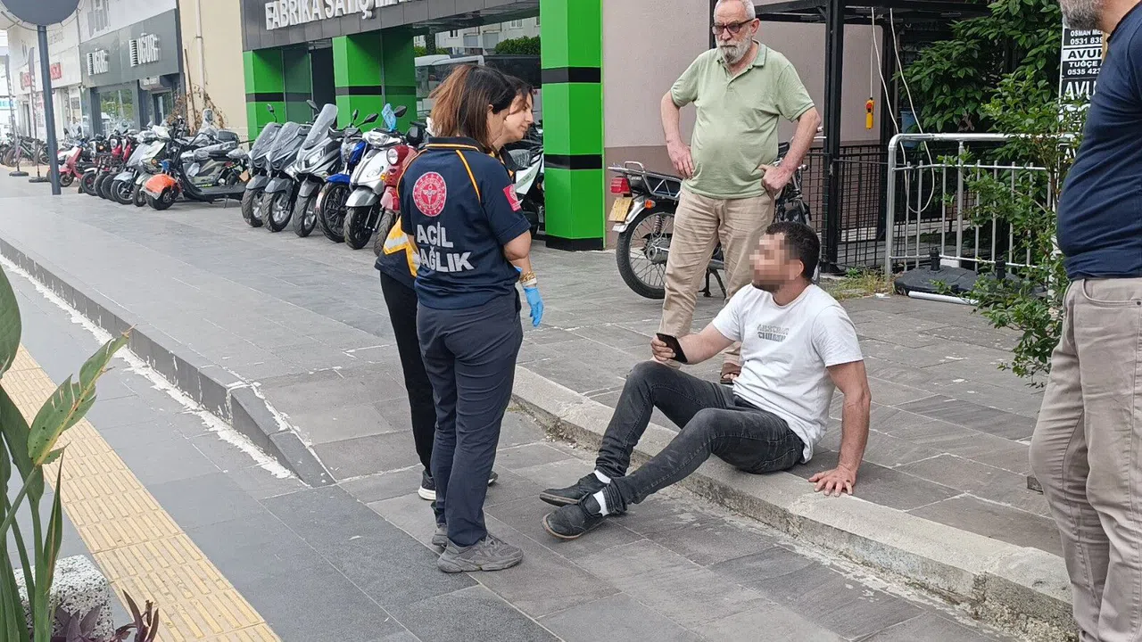 Başını Çöp Konteynerine Çarpan Şahıs Hastaneye Gitmedi