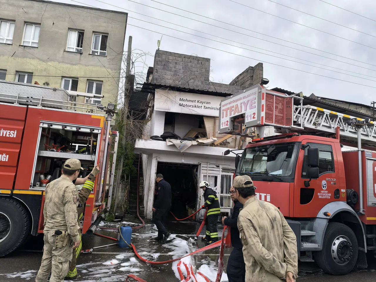 Tamircide Çıkan Yangın Korkuttu
