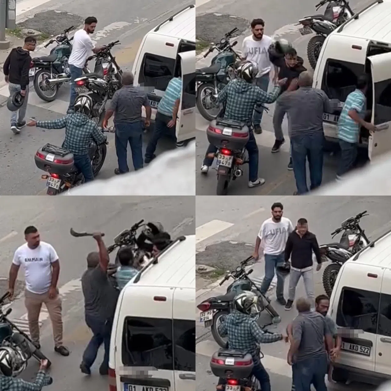 Trafikte Budama Bıçağı Çekti Ehliyeti Alındı