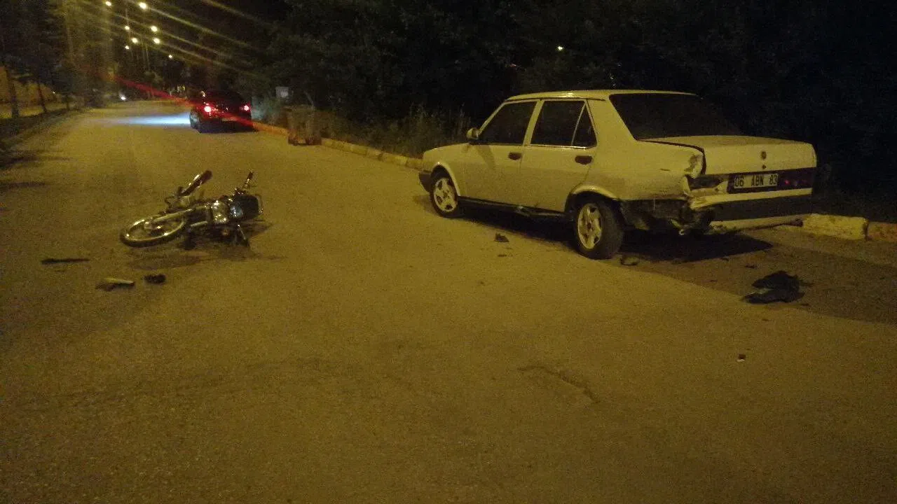 17 Yaşındaki Motosiklet Sürücüsü Ağır Yaralandı